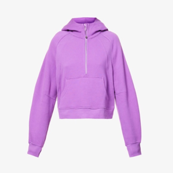 Lululemon Scuba Half-zip Cotton-blend Hoodie - Moonlit Magenta - Picture 12 of 12
